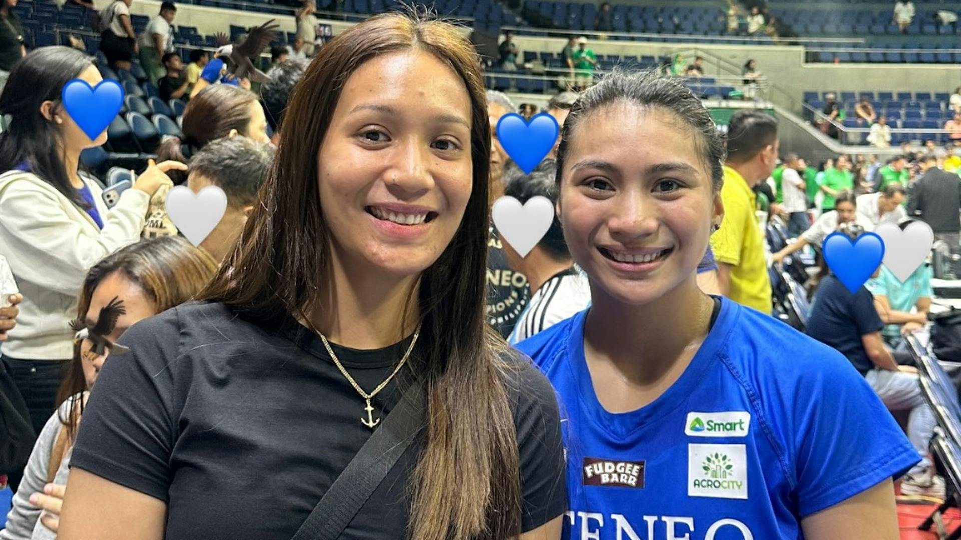 Akari Chargers’ Faith Nisperos is a supportive Ate to her younger sister, Ateneo’s Yssa